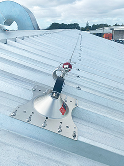 Roof anchor installation